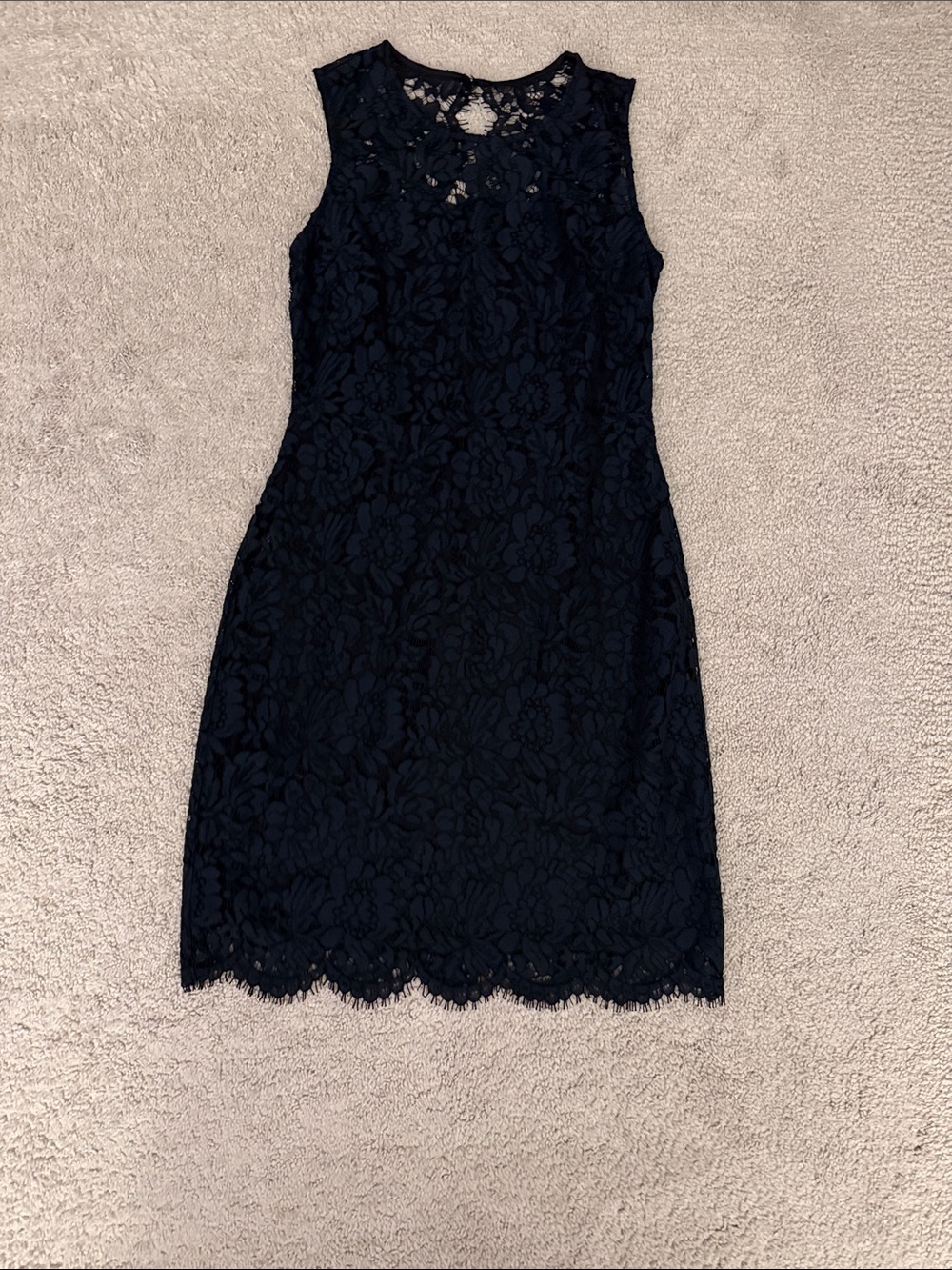 Banana Republic Navy Floral Lace Dress